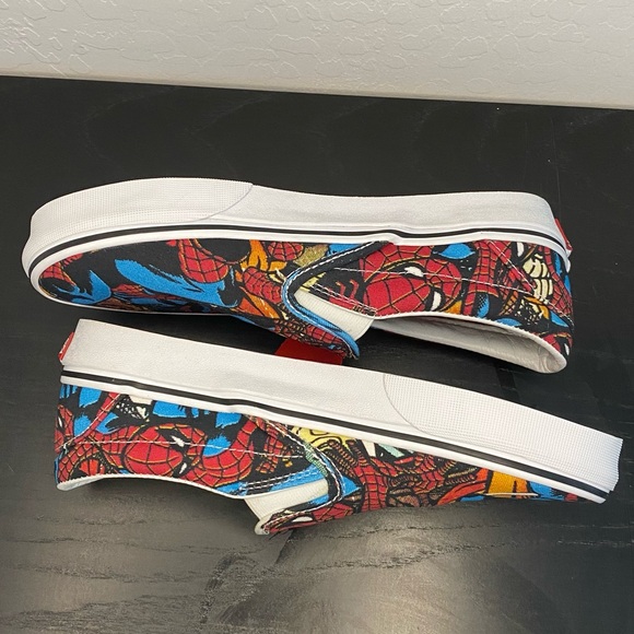 RARE Vans X Marvel Spider Man Slip On Sneakers - Picture 2 of 5